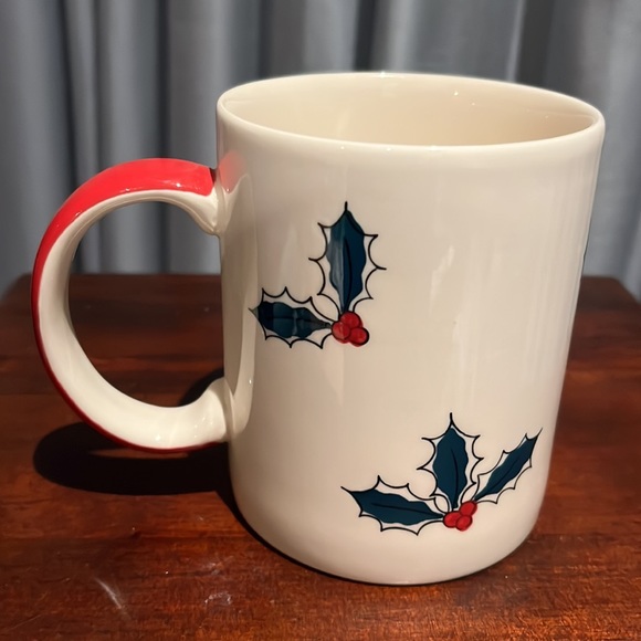 LARGE Christmas Sleigh LE GOURMET CHEF Handpainted Holiday Coffee Mug - Picture 4 of 9